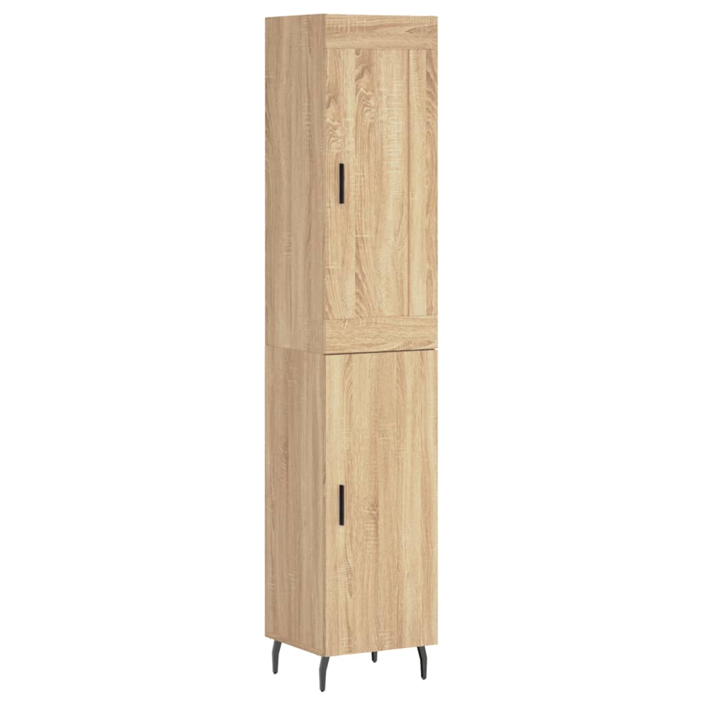 Credenza Rovere Sonoma 34,5x34x180 cm in Legno Multistrato - homemem39