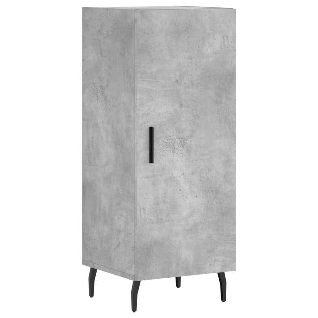 Credenza Grigio Cemento 34,5x34x180 cm in Legno Multistrato