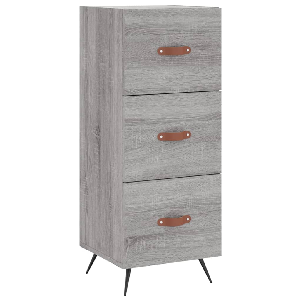 Credenza Grigio Sonoma 34,5x34x180 cm in Legno Multistrato - homemem39