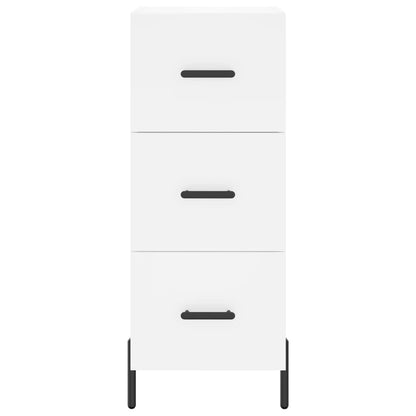 Credenza Bianca 34,5x34x180 cm in Legno Multistrato - homemem39