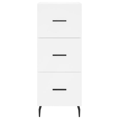 Credenza Bianca 34,5x34x180 cm in Legno Multistrato - homemem39