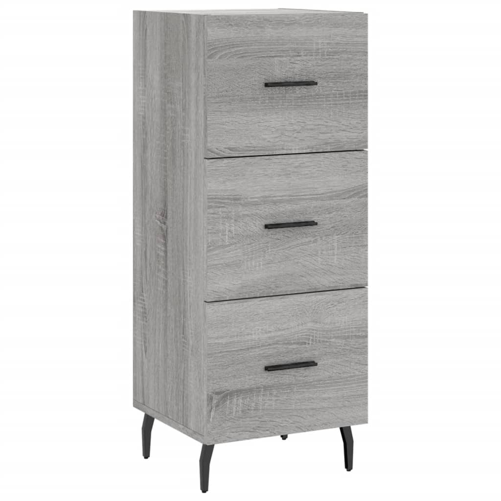 Credenza Grigio Sonoma 34,5x34x180 cm in Legno Multistrato - homemem39