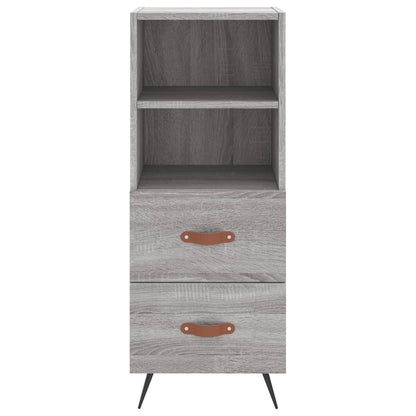 Credenza Grigio Sonoma 34,5x34x180 cm in Legno Multistrato