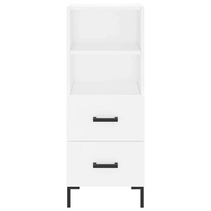 Credenza Bianca 34,5x34x180 cm in Legno Multistrato - homemem39