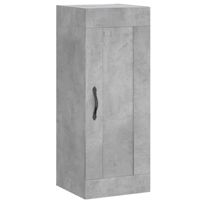 Credenza Grigio Cemento 34,5x34x180 cm in Legno Multistrato