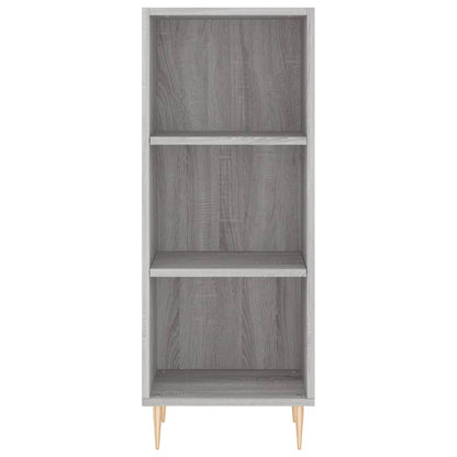 Credenza Grigio Sonoma 34,5x34x180 cm in Legno Multistrato