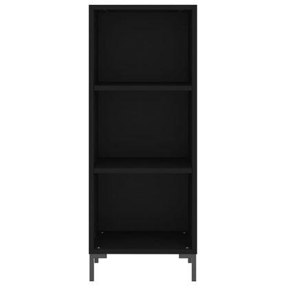 Credenza Nera 34,5x34x180 cm in Legno Multistrato - homemem39