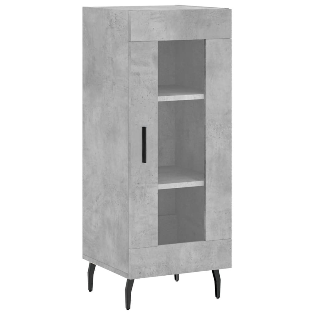 Credenza Grigio Cemento 34,5x34x180 cm in Legno Multistrato - homemem39