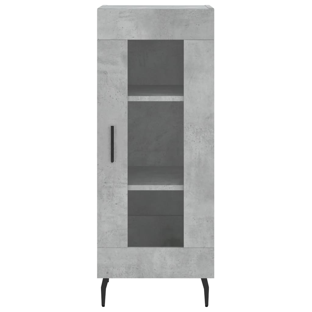 Credenza Grigio Cemento 34,5x34x180 cm in Legno Multistrato - homemem39