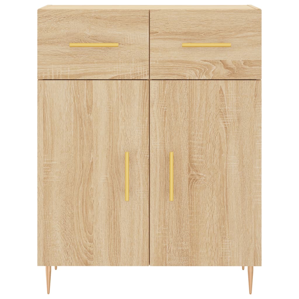Credenza Rovere Sonoma 69,5x34x180 cm in Legno Multistrato - homemem39