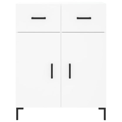 Credenza Bianca 69,5x34x180 cm in Legno Multistrato - homemem39