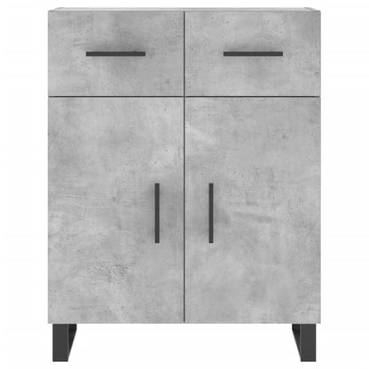 Credenza Grigio Cemento 69,5x34x180 cm in Legno Multistrato - homemem39