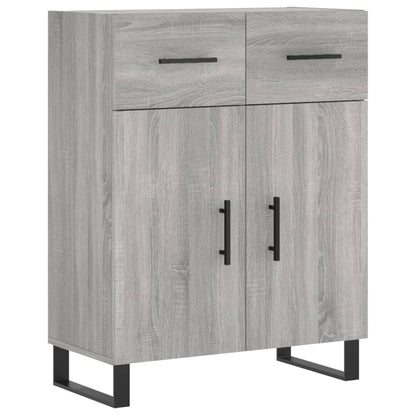 Credenza Grigio Sonoma 69,5x34x180 cm in Legno Multistrato - homemem39
