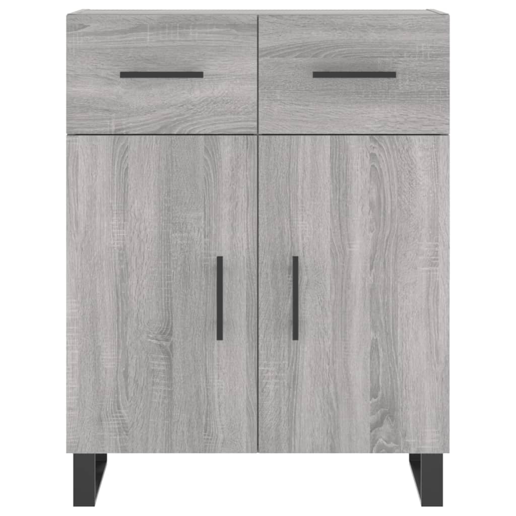 Credenza Grigio Sonoma 69,5x34x180 cm in Legno Multistrato - homemem39