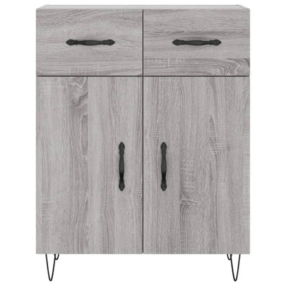 Credenza Grigio Sonoma 69,5x34x180 cm in Legno Multistrato - homemem39