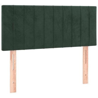 Giroletto a Molle con Materasso Verde Scuro 80x200 cm Velluto - homemem39