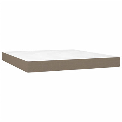 Giroletto a Molle con Materasso Tortora 180x200 cm in Tessuto | homemem39