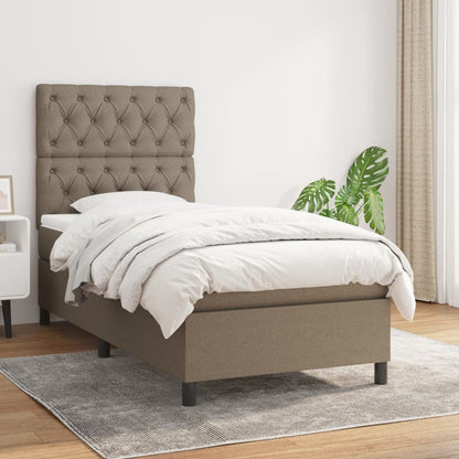 Giroletto a Molle con Materasso Tortora 80x200 cm inTessuto | homemem39