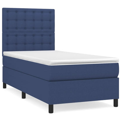 Giroletto a Molle con Materasso Blu 80x200 cm inTessuto | homemem39