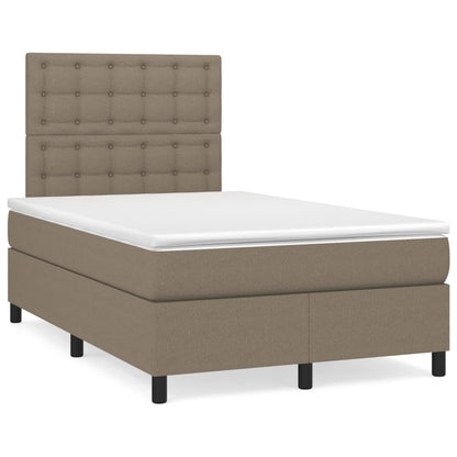 Giroletto a Molle con Materasso Tortora 120x200 cm in Tessuto | homemem39