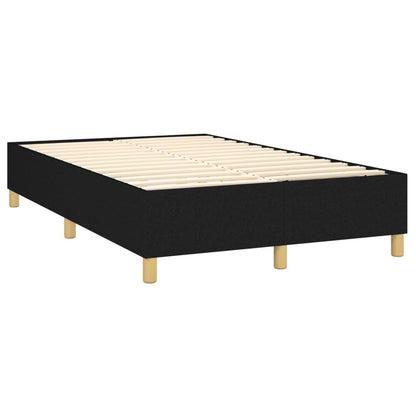 Giroletto a Molle con Materasso Nero 120x200 cm in Tessuto | homemem39