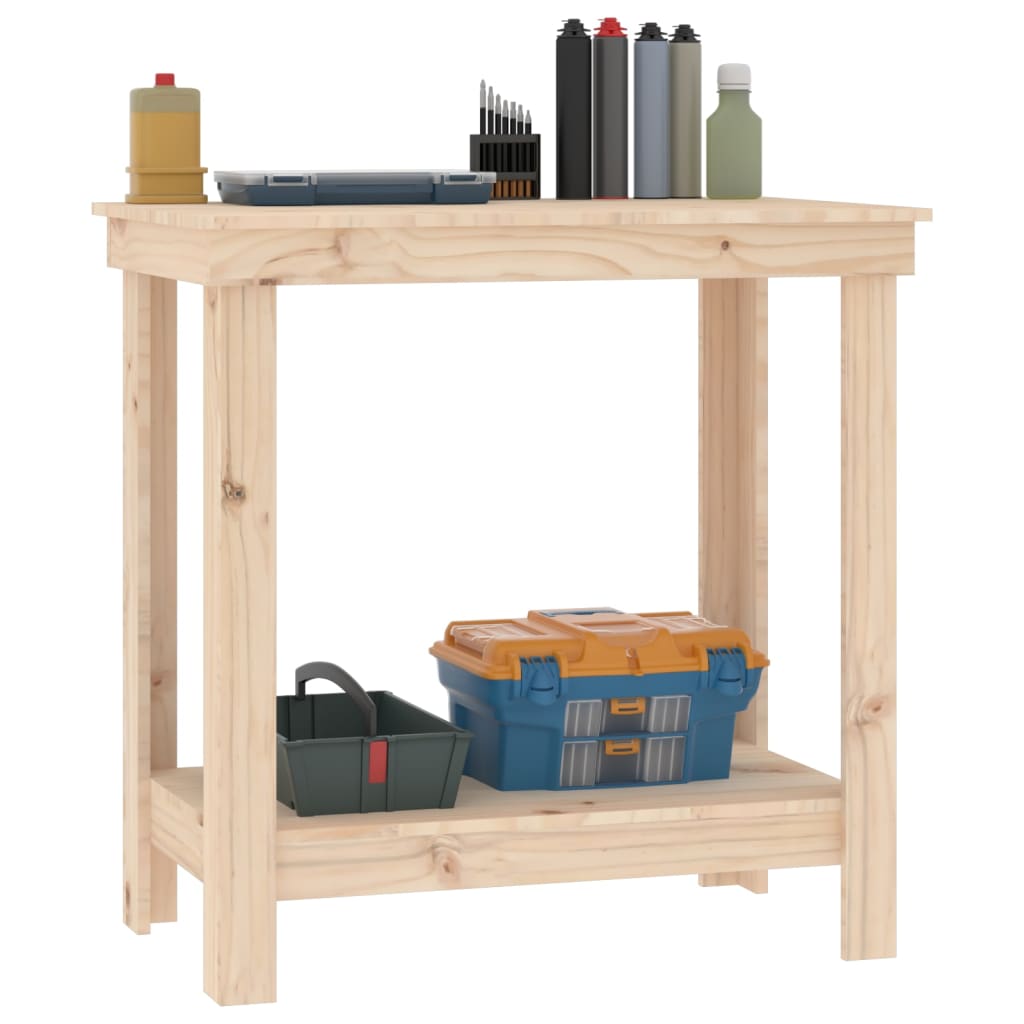 Banco da Lavoro 80x50x80 cm in Legno Massello di Pino | homemem39