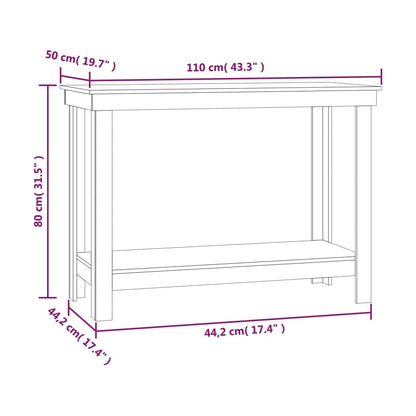 Banco da Lavoro Bianco 110x50x80 cm in Legno Massello di Pino - homemem39
