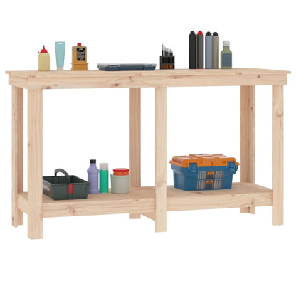 Banco da Lavoro 140x50x80 cm in Legno Massello di Pino | homemem39
