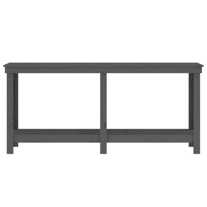 Banco da Lavoro Grigio 180x50x80 cm in Legno Massello di Pino - homemem39