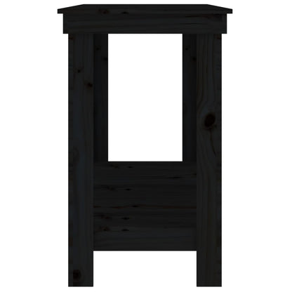 Banco da Lavoro Nero 180x50x80 cm in Legno Massello di Pino - homemem39