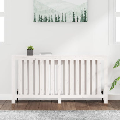 Copertura Termosifone Bianca 169x19x84 cm Legno Massello Pino - homemem39