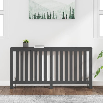 Copertura Termosifone Grigia 169x19x84 cm Legno Massello Pino - homemem39
