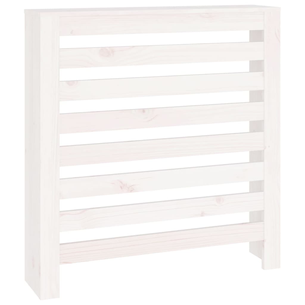 Copertura Termosifone Bianca 79,5x19x84 cm Legno Massello Pino - homemem39
