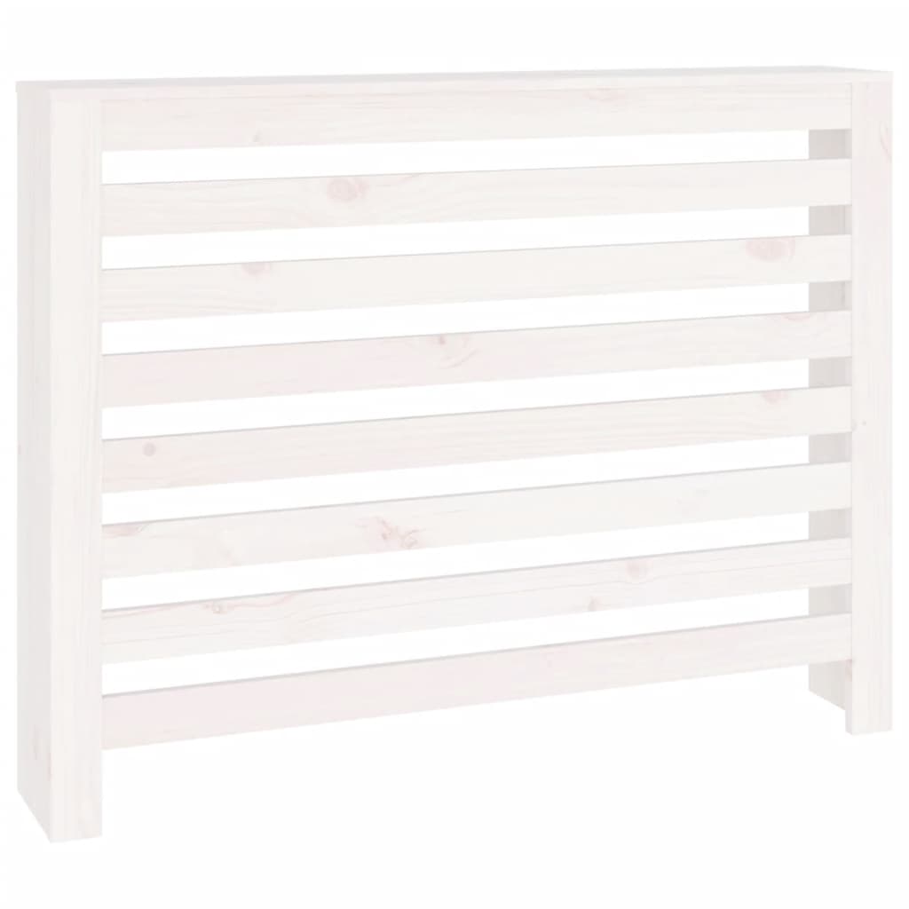 Copertura Termosifone Bianca 108,5x19x84 cm Legno Massello Pino - homemem39