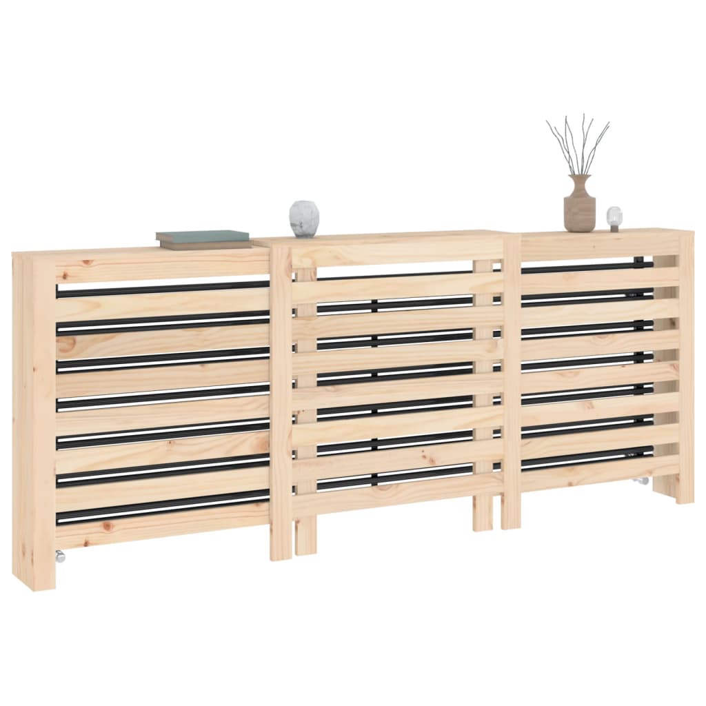 Copertura Termosifone 210x21x85 cm in Legno Massello di Pino - homemem39