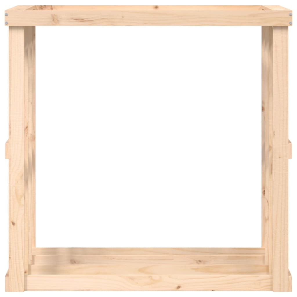 Portaceppi da Esterno 108x52x106 cm Legno Massello Pino