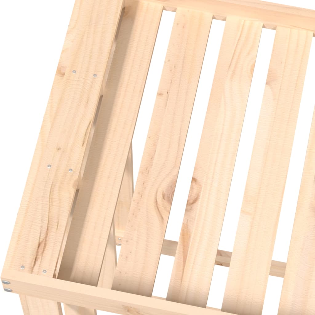 Portaceppi da Esterno 108x52x106 cm Legno Massello Pino - homemem39