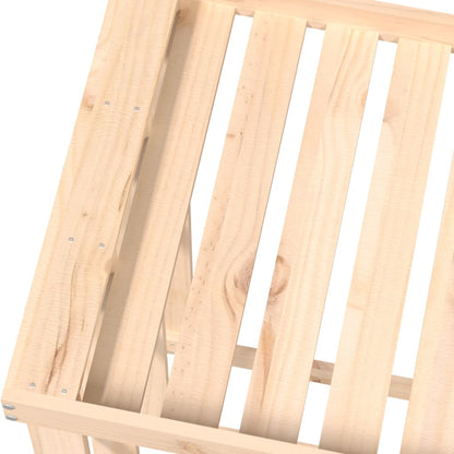 Portaceppi da Esterno 108x52x106 cm Legno Massello Pino - homemem39