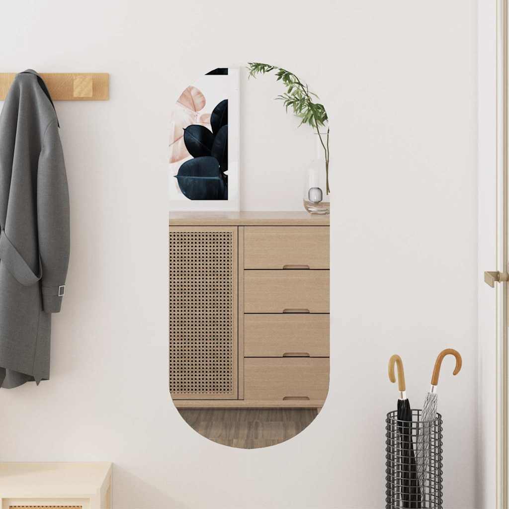 Specchio da Parete 30x70 cm Vetro Ovale | homemem39
