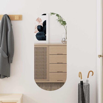 Specchio da Parete 30x70 cm Vetro Ovale | homemem39
