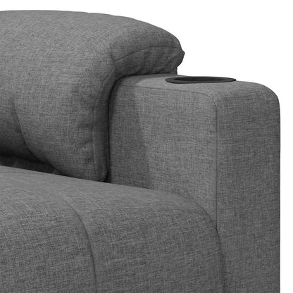 Poltrona Elettrica Reclinabile Grigio Chiaro in Tessuto | homemem39