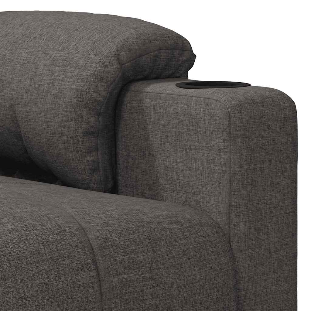 Poltrona Elettrica Reclinabile Grigio Scuro in Tessuto | homemem39