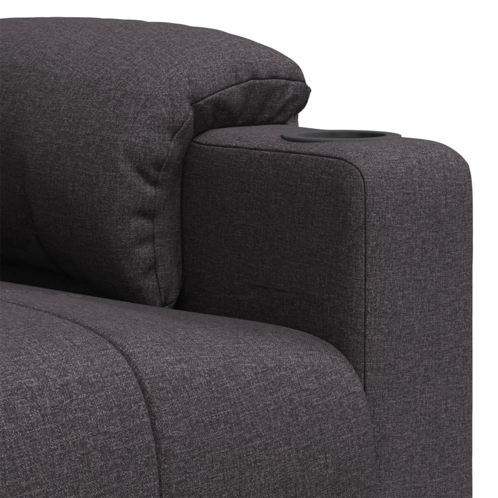 Poltrona Massaggiante Elettrica Marrone scuro in Tessuto - homemem39