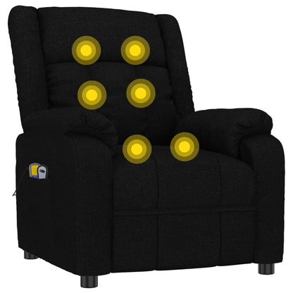 Poltrona Massaggiante Elettrica Nera in Tessuto - homemem39