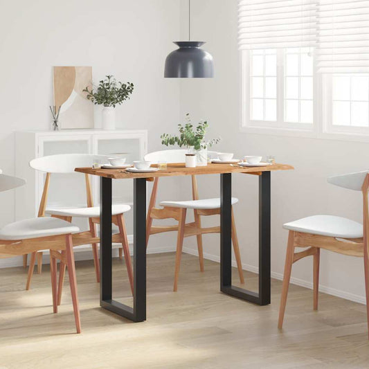 Tavolo da Pranzo 110x50x76 cm Legno Massello di Acacia