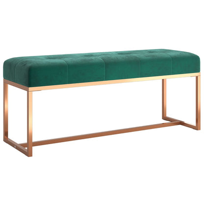 Panca Verde Scuro 110x36x45 cm in Velluto - homemem39