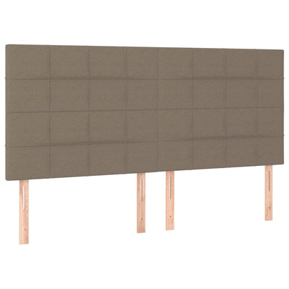 Giroletto a Molle con Materasso Tortora 180x200 cm in Tessuto | homemem39