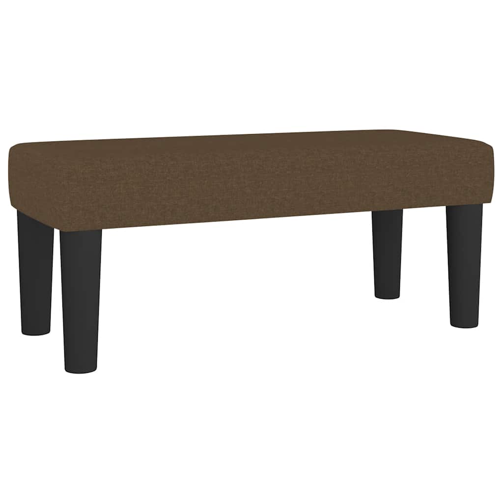 Giroletto a Molle con Materasso Marrone Scuro 90x200 cm Tessuto | homemem39