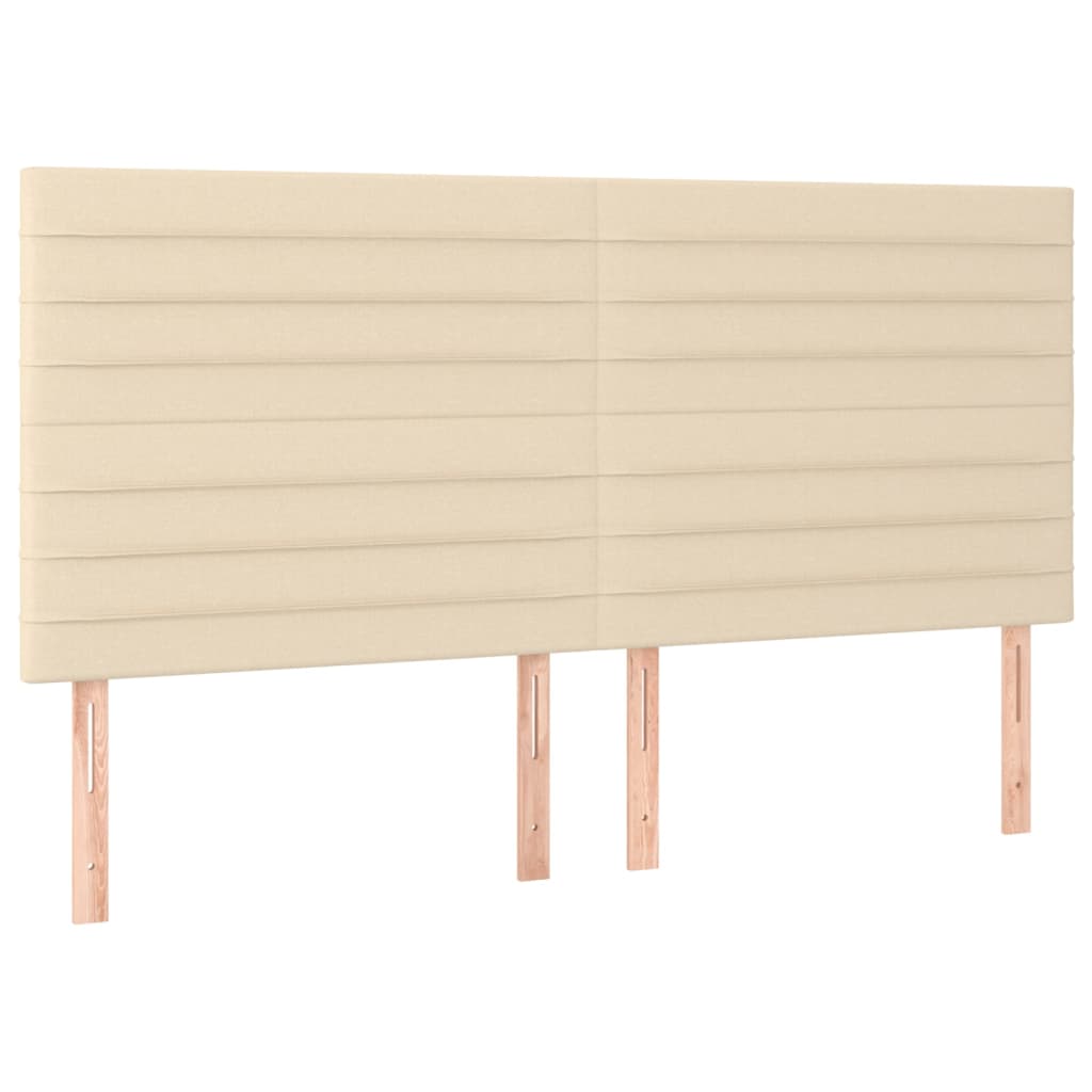 Giroletto a Molle con Materasso Crema 180x200 cm in Tessuto | homemem39
