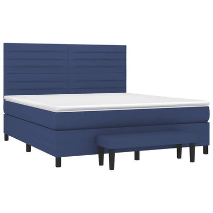 Giroletto a Molle con Materasso Blu 180x200 cm in Tessuto | homemem39